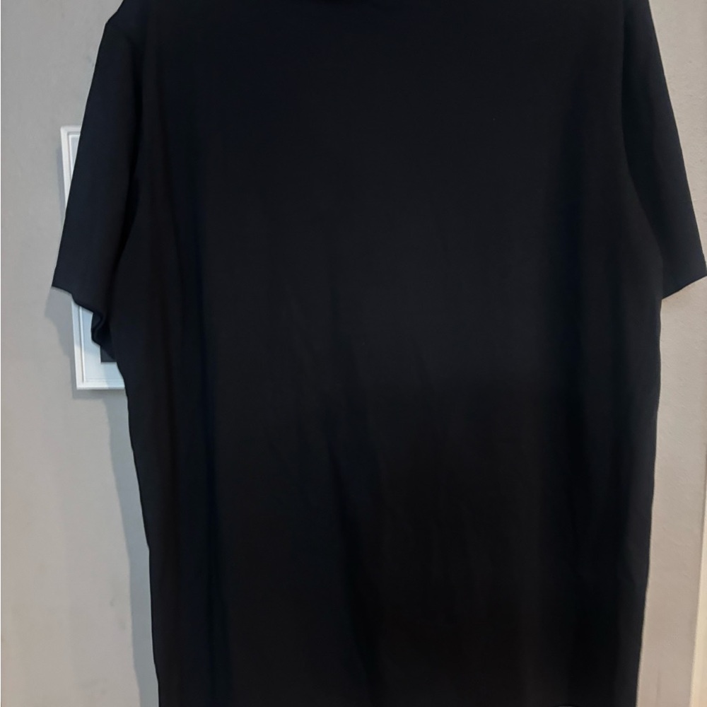 Balmain Black Tee with Gold Button Details - Picture 3 of 3